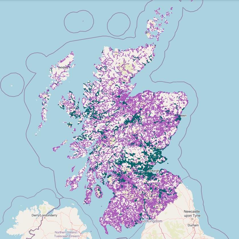 Scottish Paths Map